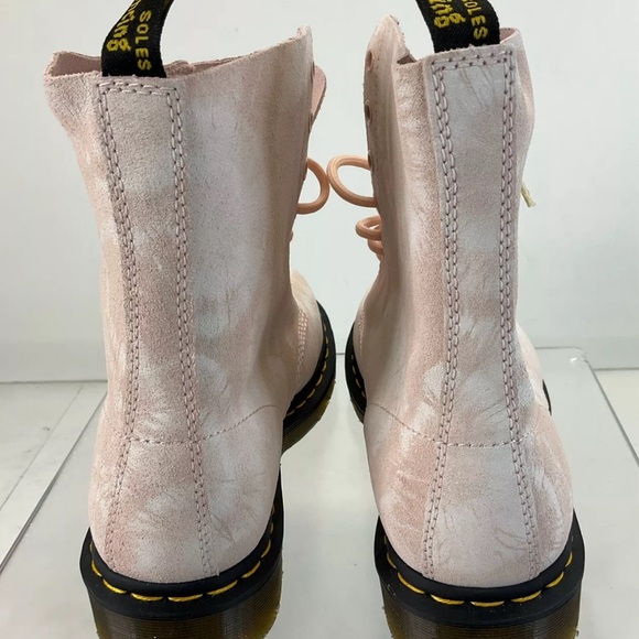 Dr. Martens 1460 Pascal Shell Pink White Tie Dye Print suede - Picture 4 of 7